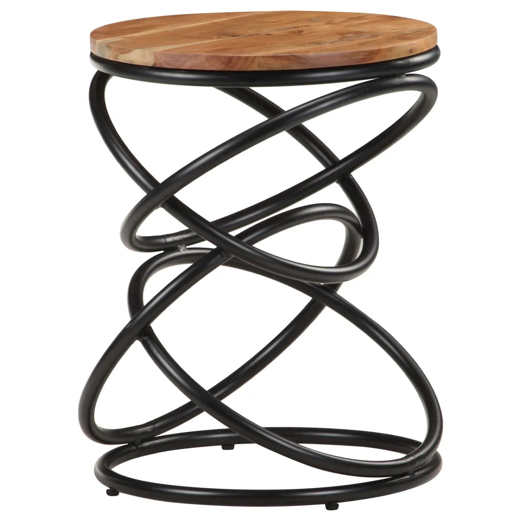 Tavolino da salotto | Tavolino da caff¨¨ | Tavolino da Soggiorno 40x40x52 cm in Legno Massello di Acacia