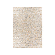 Tappeto in pelle Ravi 400 Argento 120x170 cm