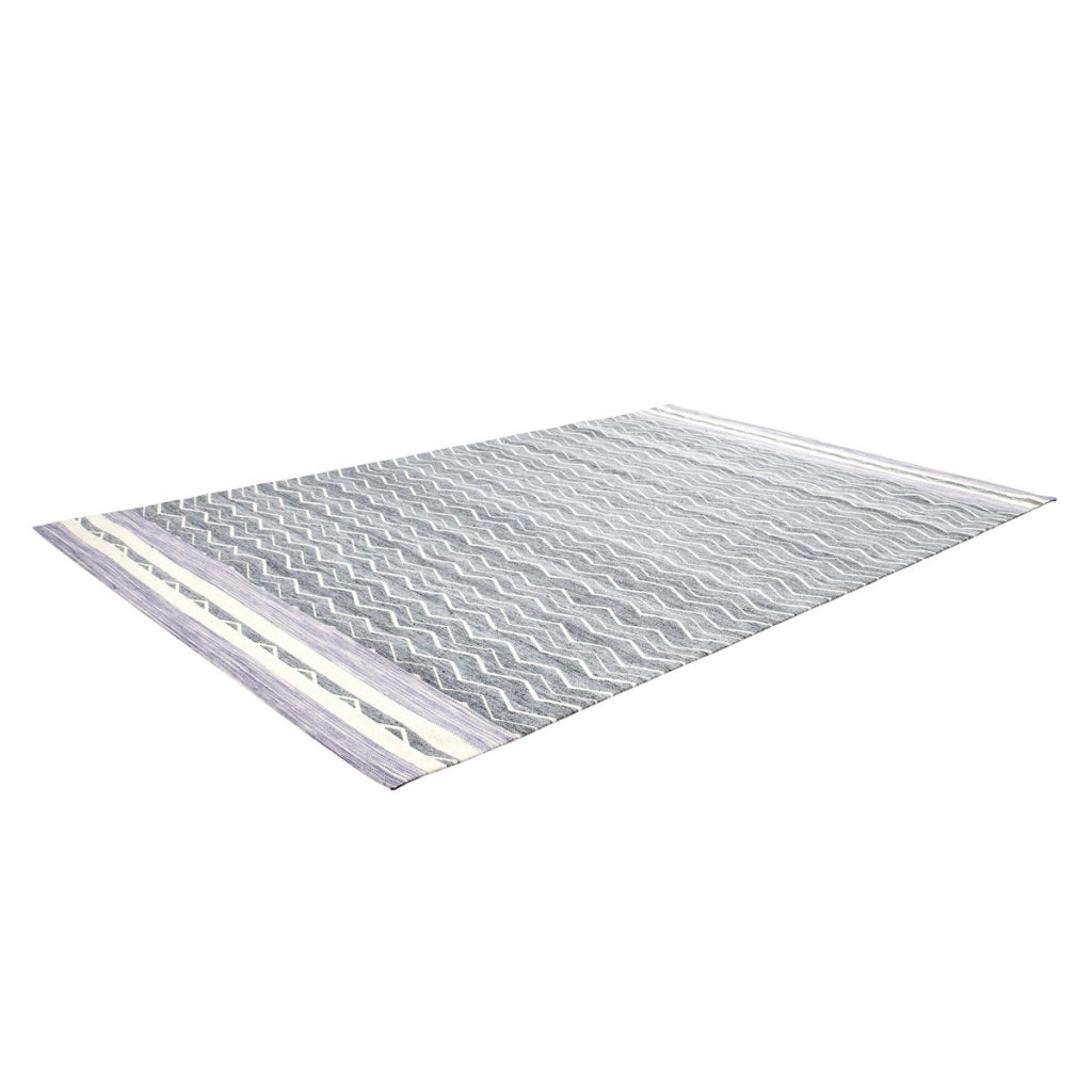 Tappeto Mirage in lana e viscosa viola e grigio 160x230 cm