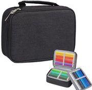 Etui con 72 cassette, grande capacità, organizzatore di pastelli, contenitore portatile rimovibile, spazio di archiviazione, organizzatore di pastelli per bambini, adulti e ragazzi.