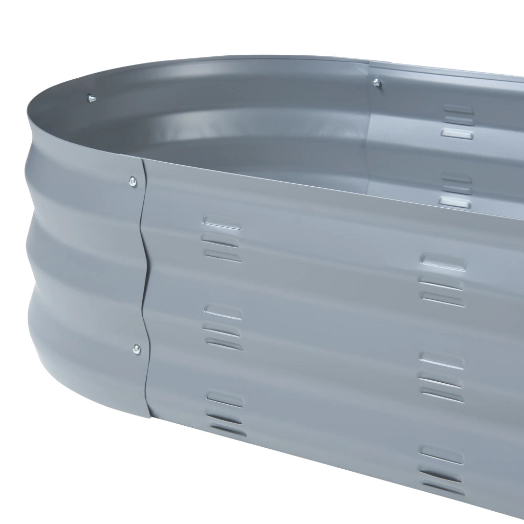 Fioriera rialzata acciaio zincato 171 x 50 x 25 cm antracite 03_0009505
