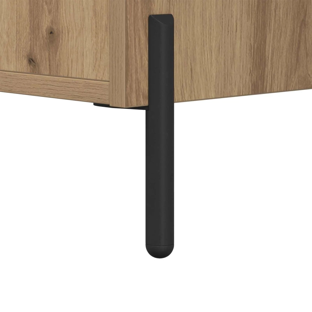 Credenza | Madia | Buffet da pranzo | Armadio da pranzo Rovere artigianale 69,5 x 34 x 90 cm Legno multistrato