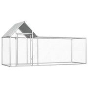 Pollaio 3 x 1 x 1,5 m in acciaio zincato con tetto impermeabile 02_0001713