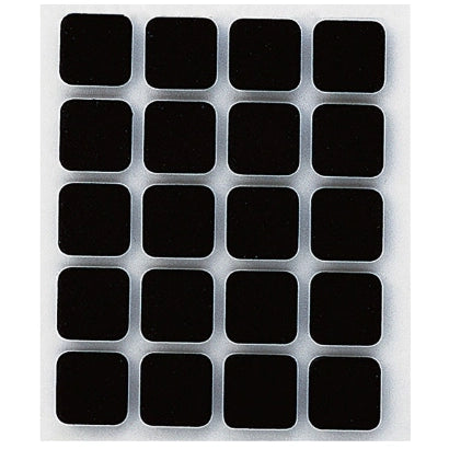 SPUGNA ANTISCIVOLO ADESIVA INOFIX 17X17MM CF 20 PZ- 22,0 confezione