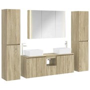 Set di mobili per il bagno 6 pcs Rovere Sonoma 3407233
