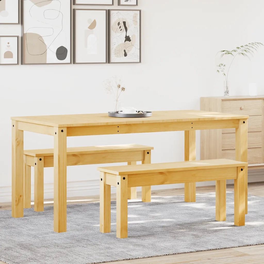 Set da Pranzo 3 pz PANAMA in Legno Massello di Pino 3345173