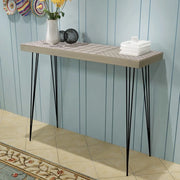 Tavolo Consolle 90x30x71,5 cm Grigio cod mxl 55586