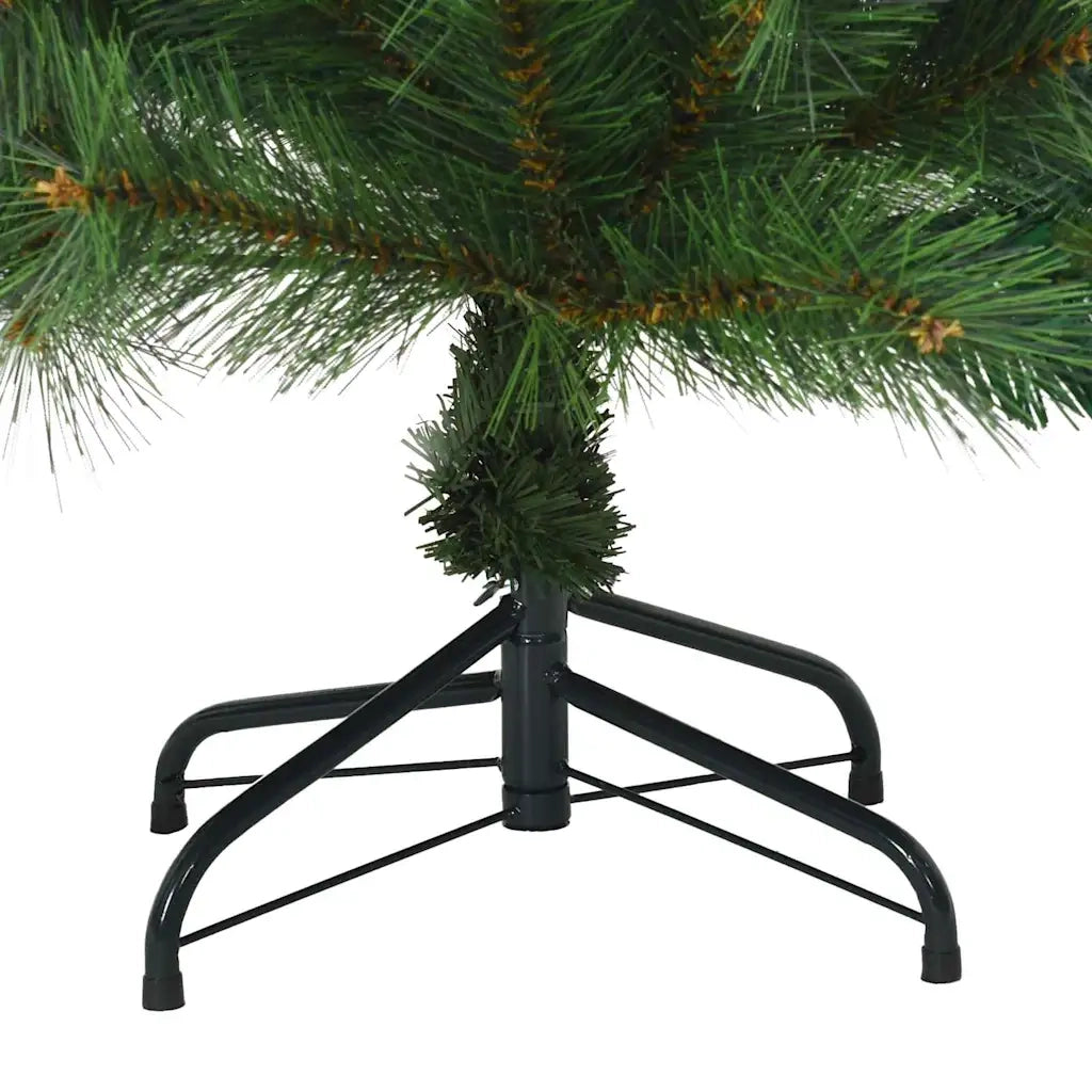 Albero di Natale | Decorazioni natalizie artificiale con 150 LED Verde 150 cm PE e PVC