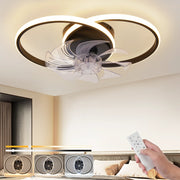 ZMH Ventilatore da soffitto con luce silenzioso e moderno 36W, 6 velocità per camera da letto