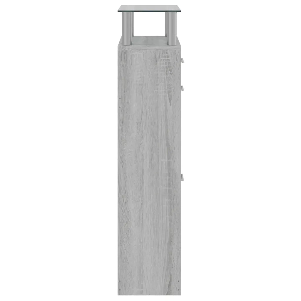 Scarpiera Grigio Sonoma 63x24x104 cm in Legno Multistrato 342568