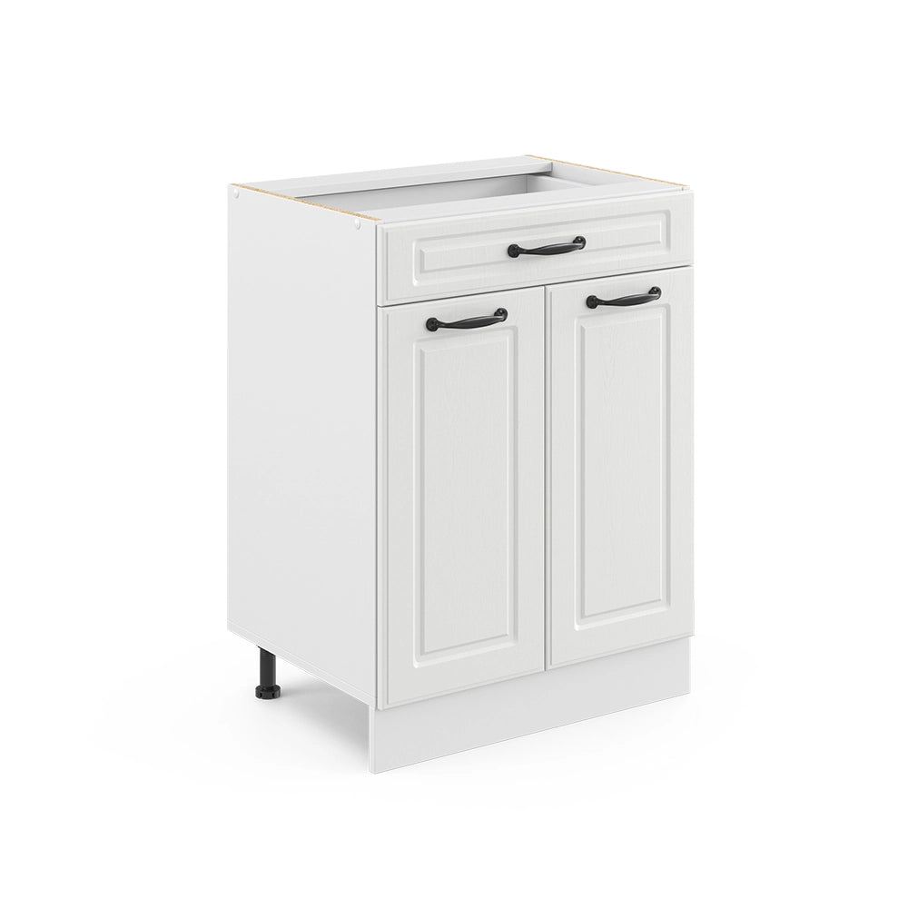 Vicco Frontale cucina Bianco casa di campagna 59.6 x 70.8 cm frontale del mobile per mobile base con cassetti