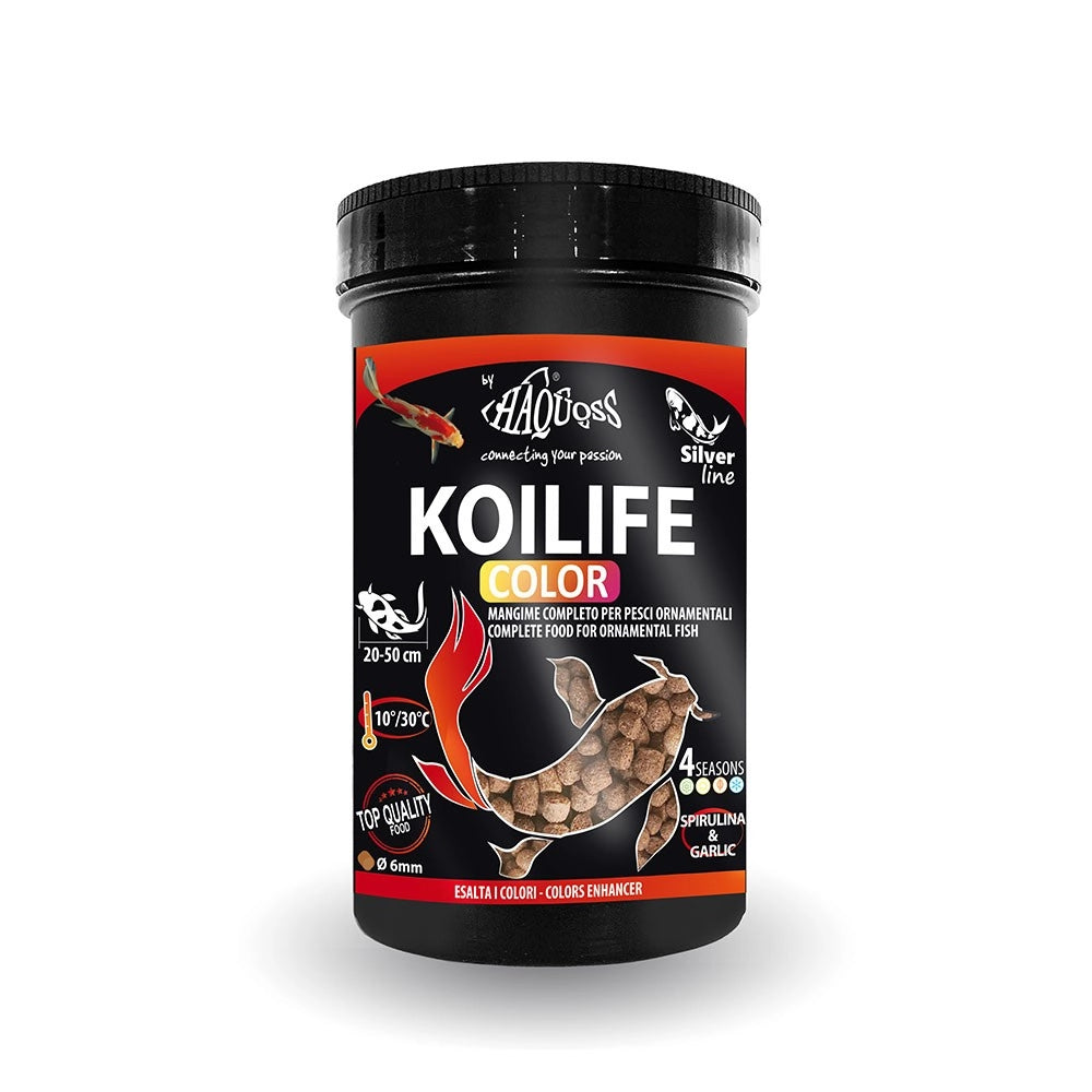 Haquoss KoiLife Color 1000ml/350gr Ø6mm - mangime in pellet per la colorazione dei pesci da laghetto