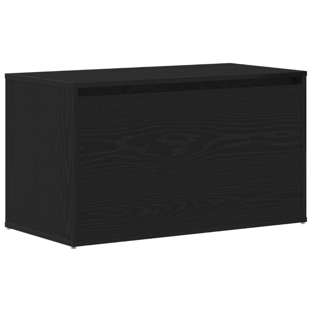 Panchina Hall  nera in rovere 80x40x45 cm in legno ingegnerizzato