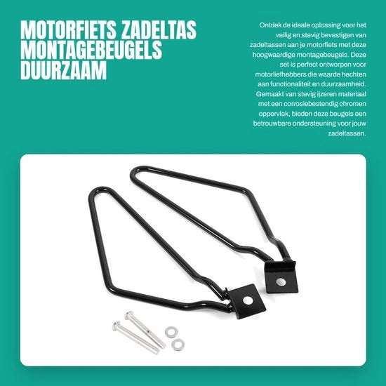 Supporti di sospensione per motocicletta - Set di 2 - Corrosione resistente - Adatto per XL883/1200 HD1450/1584 - Inclusi bulloni/ringhi - Supporti di sospensione posteriori