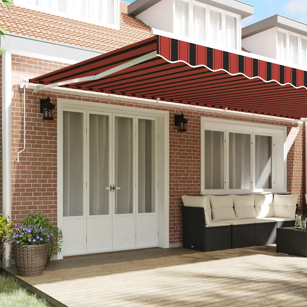 Tettuccio Elettrico Retrattile arancione e marrone 600 × 350 cm 3331703