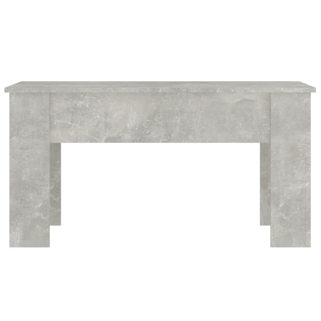 Tavolino Salotto Grigio Cemento 101x49x52 cm Legno Multistrato 809687