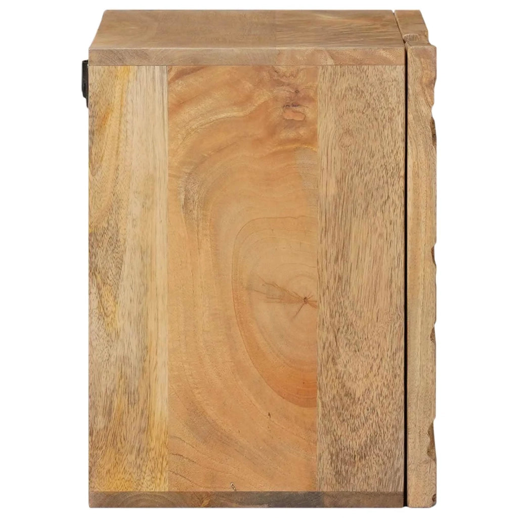 Comodino a muro fatto a mano Marrone Teak 40x30x40 cm 42020118