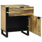 Comodino | Armadio da Notte | Mobiletto da notte Naturale 50 x 33 x 60 cm Legno ingegnerizzato