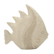 Scultura Pesce, Beige, Poliresina, 25,3x8,6x24,5 cm