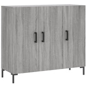 Credenza | Madia | Buffet da pranzo | Armadio da pranzo Grigio Sonoma 90x34x80 cm in Legno Multistrato