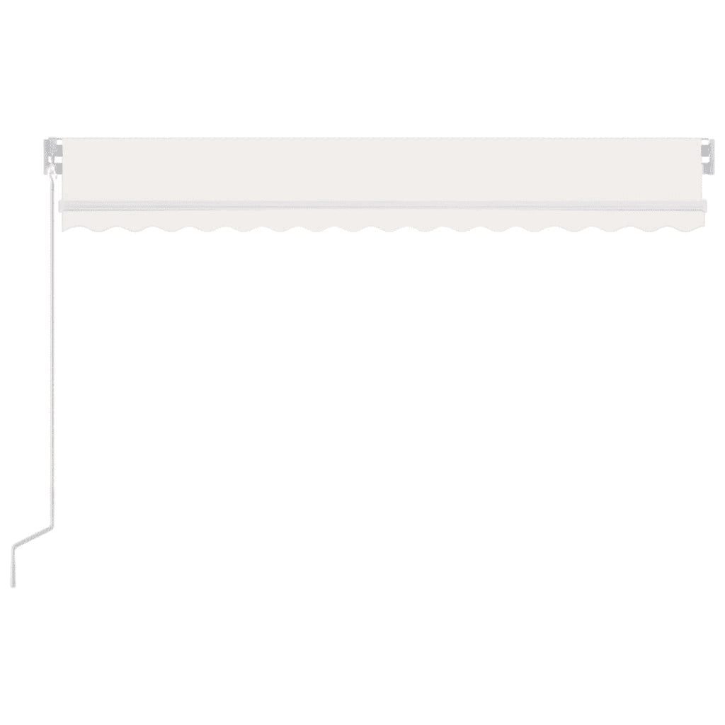 Tenda da Sole Retrattile Manuale 450x350 cm Crema 3068997