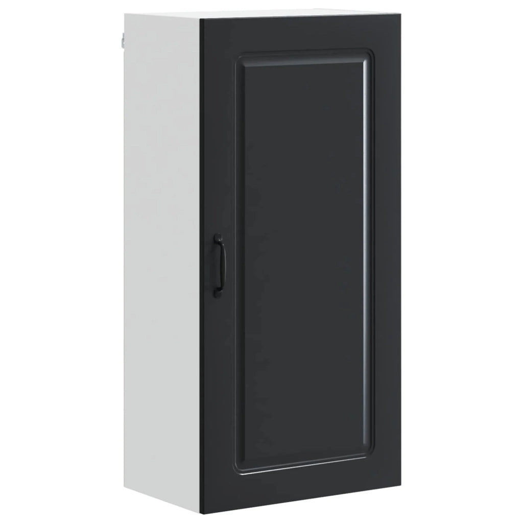 Mobile da cucina con ampio spazio contenitivo 50 x 31 x 100 cm design moderno in legno composito nero 02_0053804