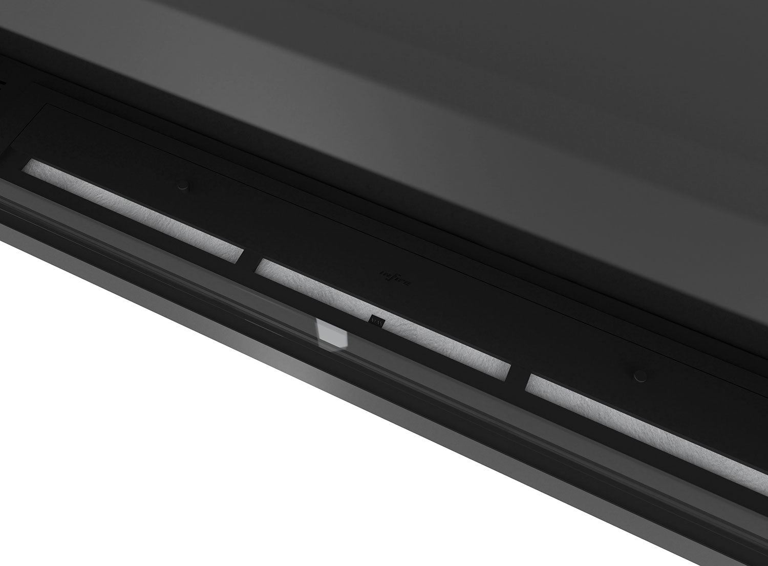 Camino a Bioetanolo da Incasso 50x22x150 cm Inside 1500 Nero con Vetro