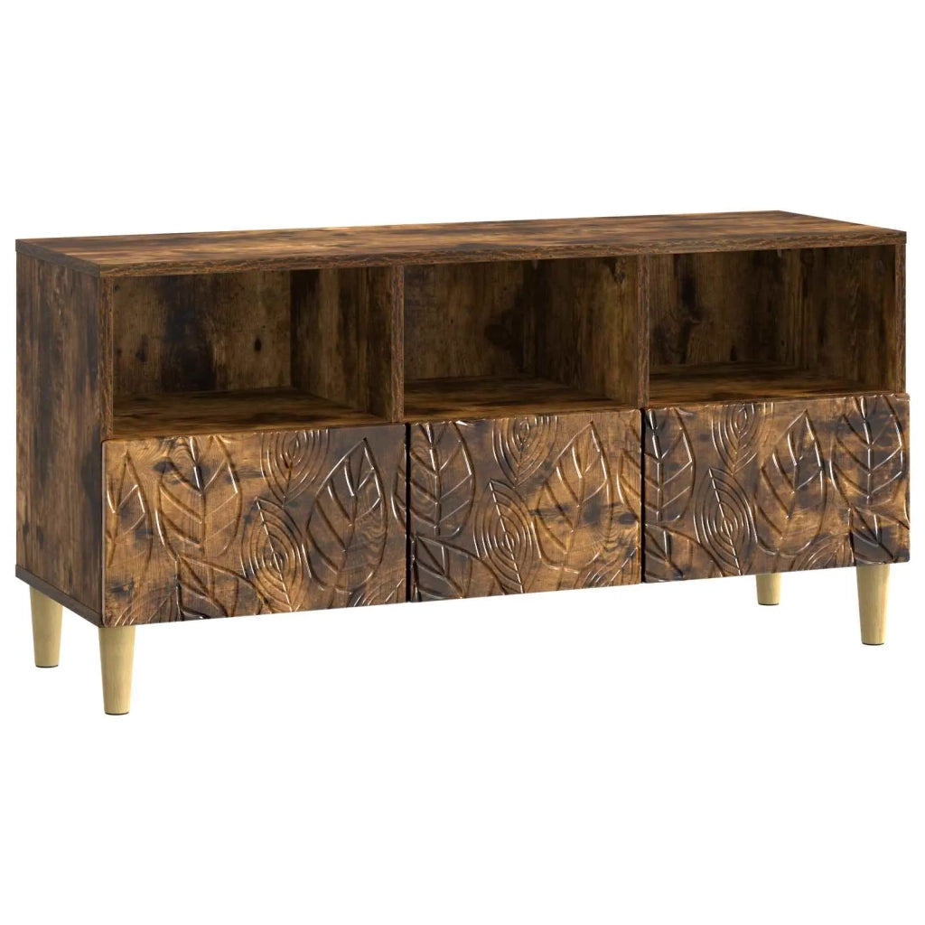 Mobile TV 102 x 34,5 x 50 cm Rovere Fumo Legno ingegnerizzato