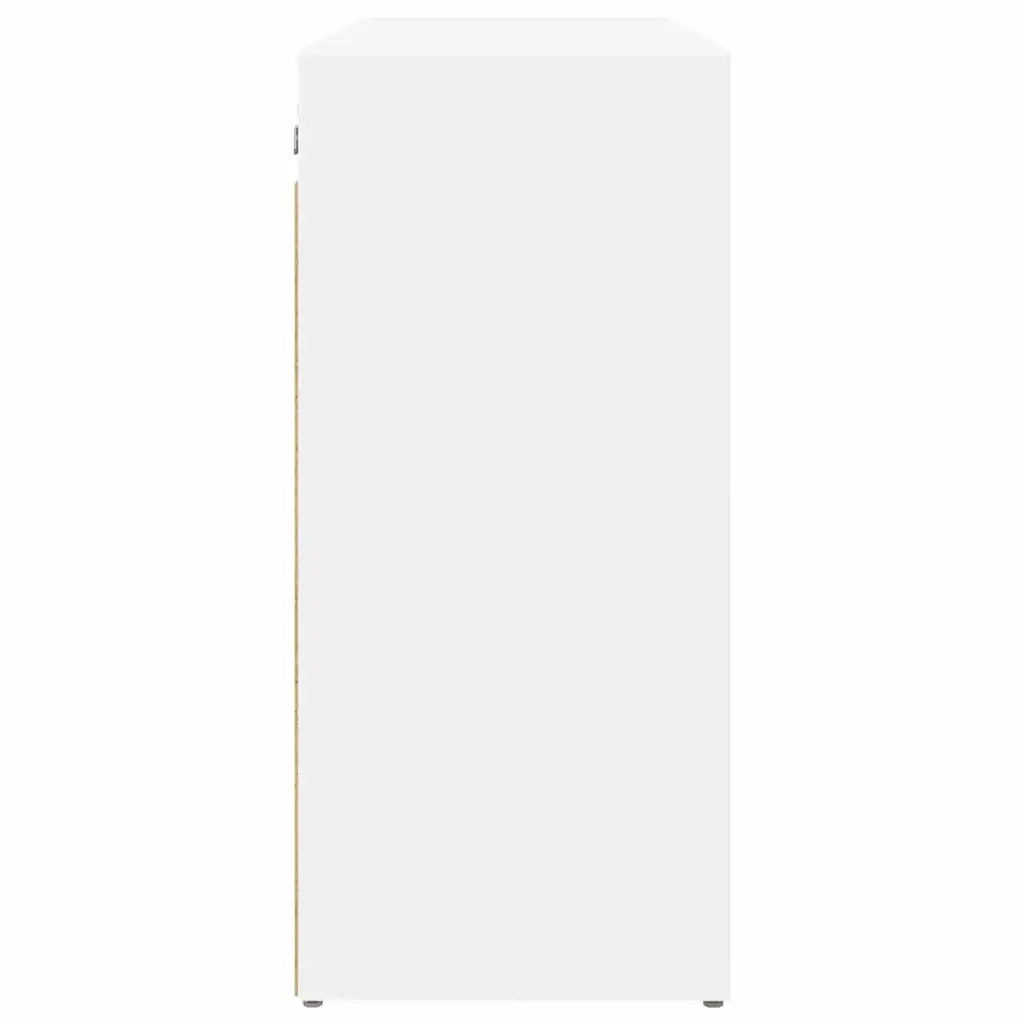 vidaXL Scarpiera Bianco 77.5 x 30 x 67 cm Legno multistrato