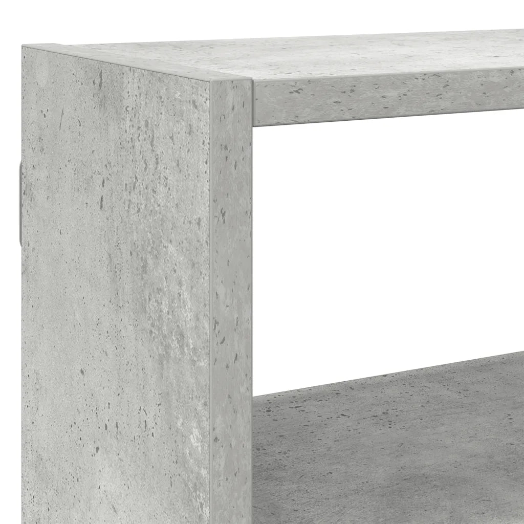 Mensola a Cubo da Parete 7 Scomparti Truciolato Grigio Cemento 860025