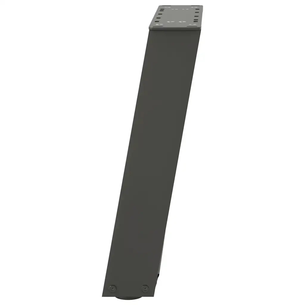 Gambe per Tavolino da Caff¨¨ a Forma di U 2 pz-Set di 2 Gamba per Tavolo Antracite 38x(42-43) cm Acciaio 882262
