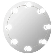 Specchio da Parete | Specchio decorativo Rotondo con Luci LED in Vetro