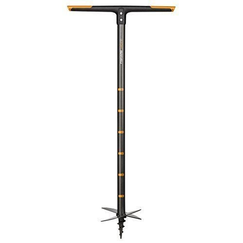 Fiskars 1000640 QuikDrill Trivella Manuale Diametro 20 cm Lunghezza 110 cm Peso 2.4 Kg colore Nero-Arancione