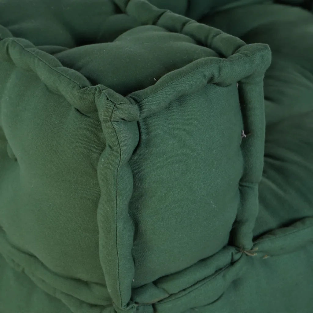 vidaXL Pouf Modulare Verde 140x70x36 in Tessuto