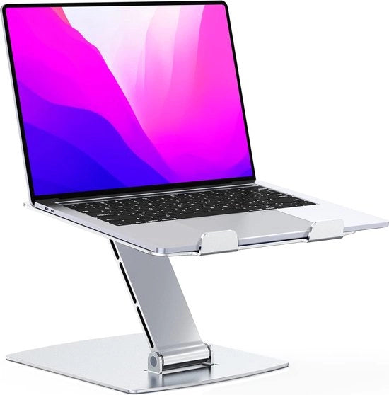 Supporto portatile per laptop ergonomico in alluminio, compatibile con MacBook Air Pro, Dell XPS, HP, 10-16 pollici.