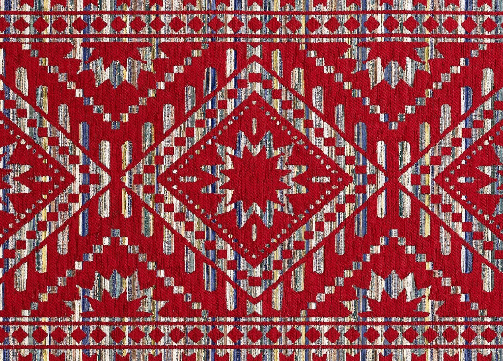 Tappeto Arredo Salotto Antiscivolo Scendiletto Camera Dis. Kenya By Suardi - 175x240 - Rosso