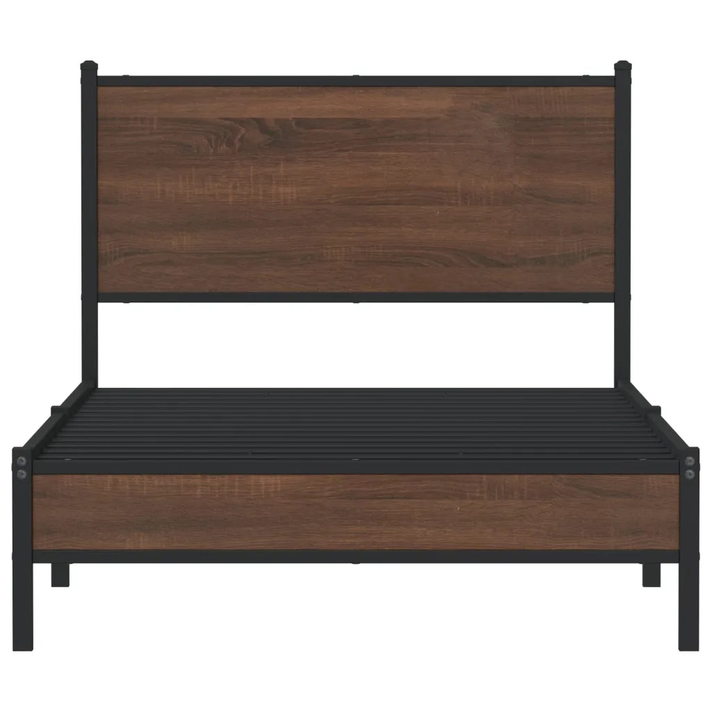 Giroletto senza Materasso in Metallo Rovere Marrone 107x203 cm 4007918