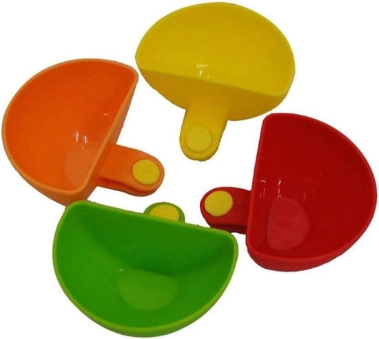 Set di 4 Clip di Sorveglianza per Piatti per Patatine e Salsa