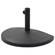 Base per ombrellone semitonda in resina diametro 38 e 48 mm 15 kg nero 2202093