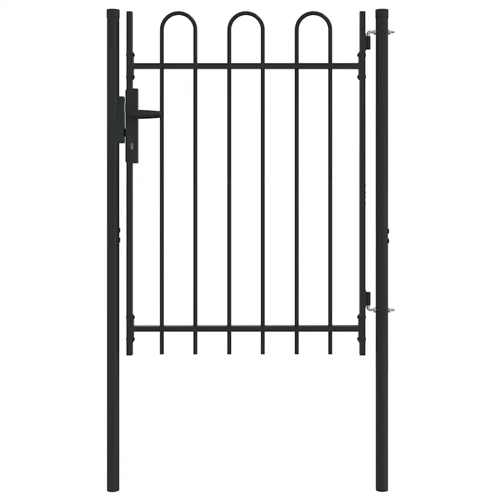 vidaXL Cancello per recinzione Grigio 100 x 120 cm