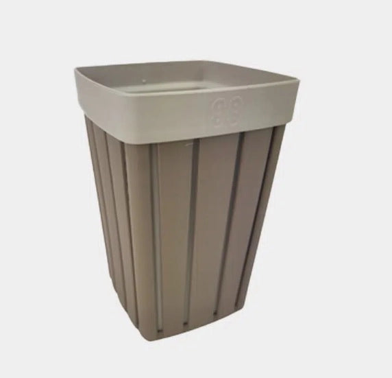 Portaspazzolino Bicchiere Doga Accessorio Bagno Cappuccino 7,5 x 7,5 x 12 cm