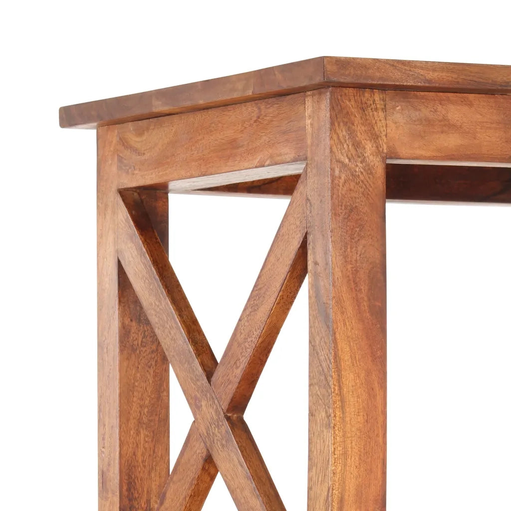 Libreria 100x30x180 cm Legno Massello Acacia Finitura Miele cod mxl 16383
