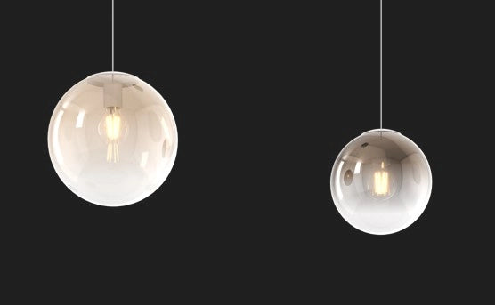 SOSP. BIANCO 5 LUCI RETT. VETRI (2 PICCOLI AM+1 PICCOLO BR+1 MEDIO AM+1 MEDIO BR) 1194BI-S5 RPM-AB