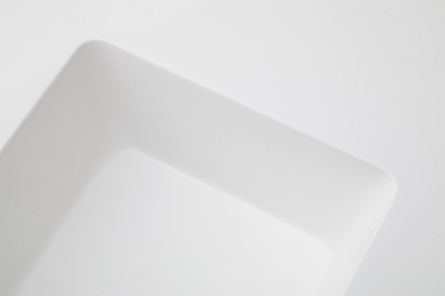 Lavabo da Incasso 101x46,5x2 cm in Resina TFTBianco Lucido