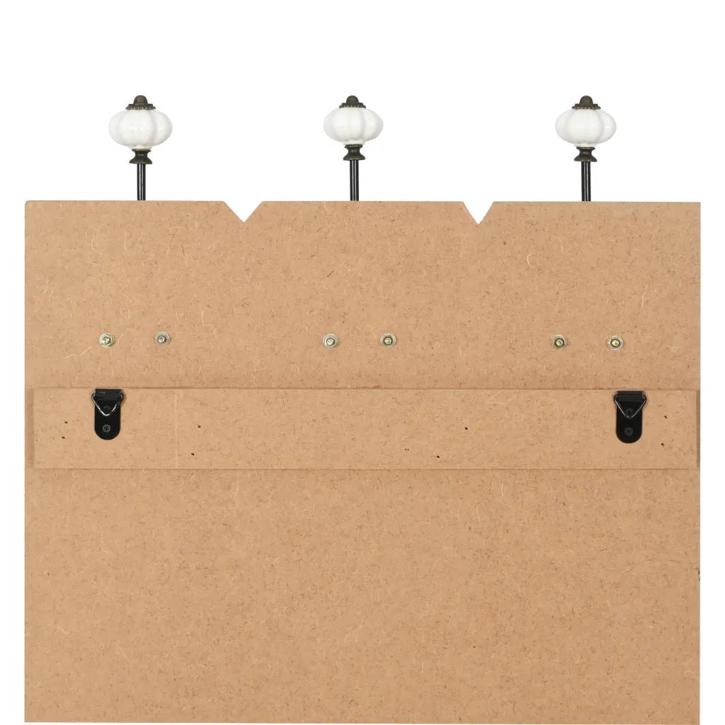 Appendiabiti da Parete con 6 Ganci HAPPY LOVE 120x40 cm