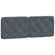 Cuscino Testiera Grigio Scuro 120 cm in Velluto CFW3819765