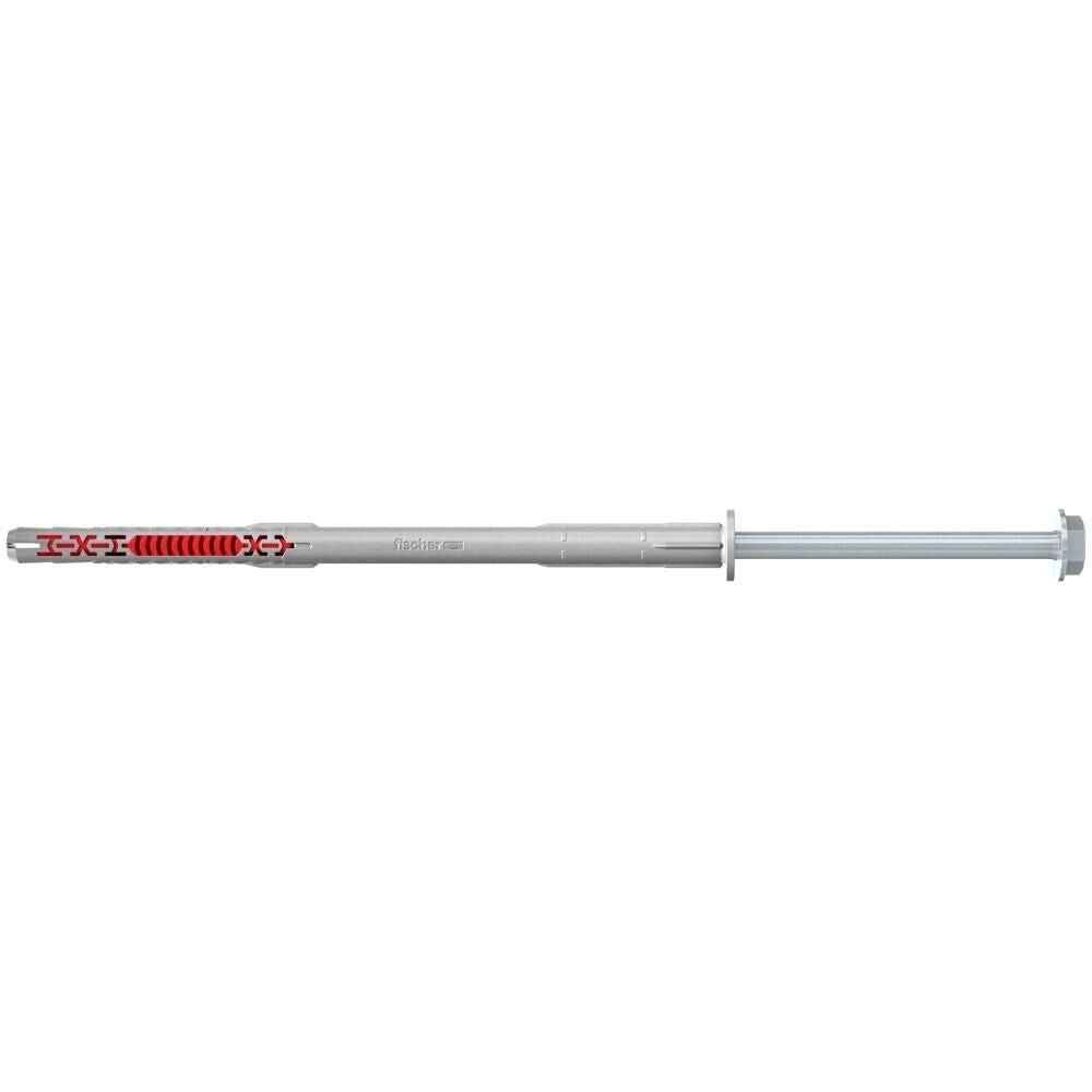 Fischer 562173 DuoXpand Tassello ad espansione 10x200 mm con vite esagonale flangiata premontata colore Grigio