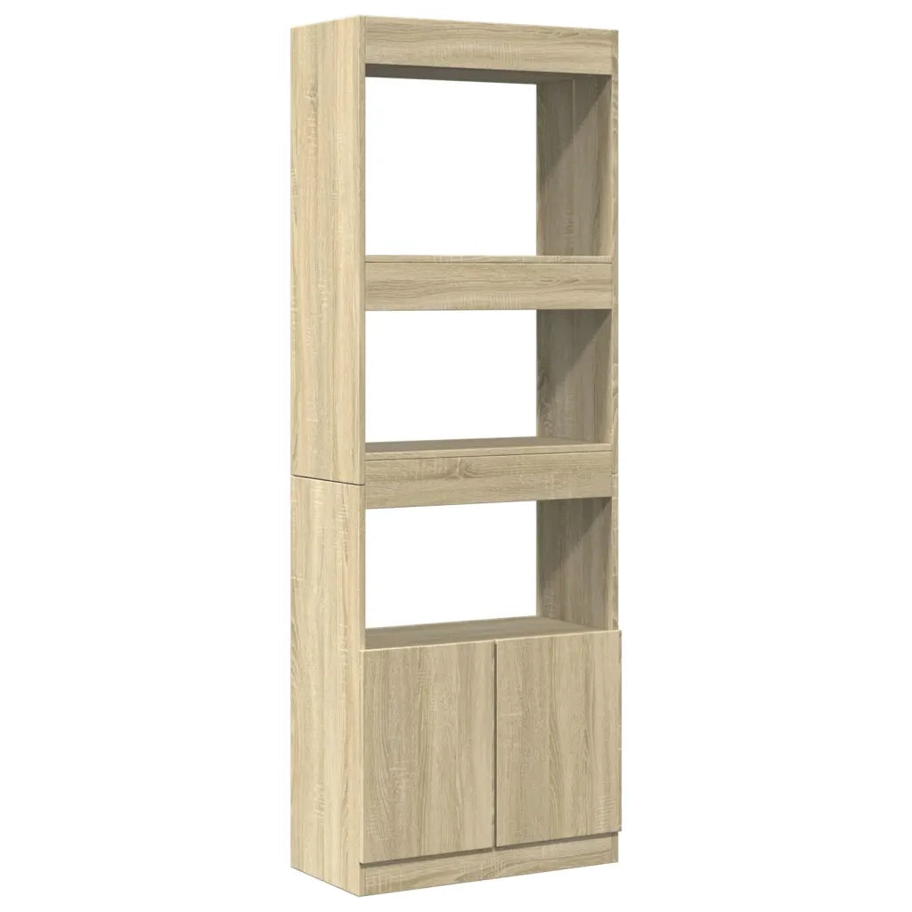 Credenza-Buffet-Armadio da cucina Rovere Sonoma 63x33x180 cm in Truciolato