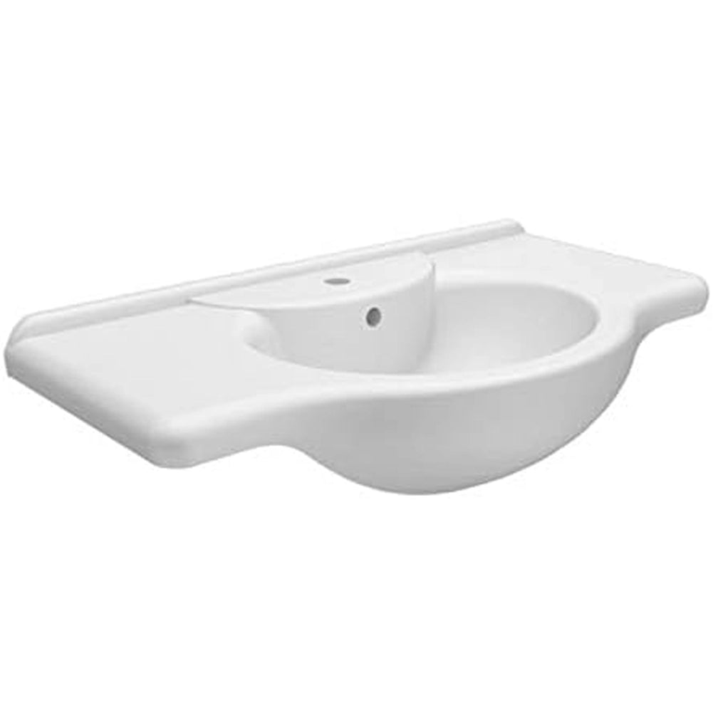 Mobile Da Bagno Bianco Completo Modello Giada Ante Vetro 75cm Legno con Specchio