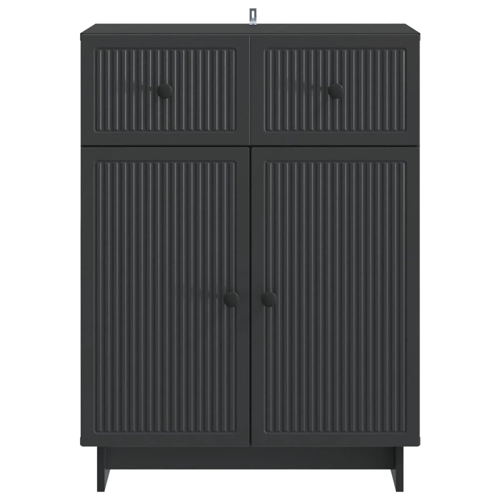 Credenza Nero 66 x 34,5 x 90 cm Legno ingegnerizzato 893946